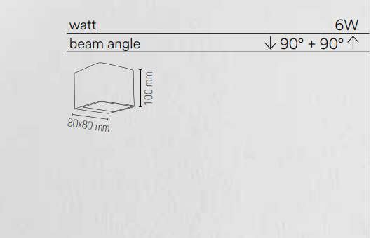 Applique led integrato in alluminio bianco goffrato 6W 380lm 3000°k collezione ATLAS Applique led integrato in alluminio bianco goffrato 6W 380lm 3000°k collezione ATLAS